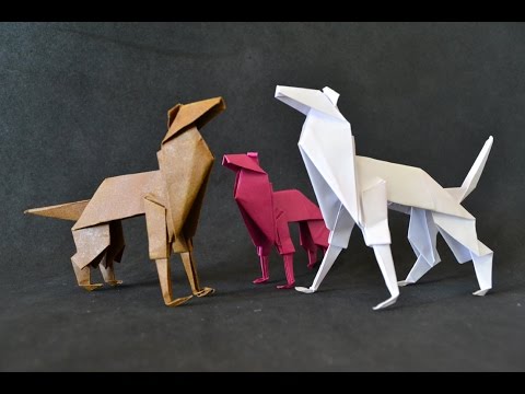 DOG, PUPPY ORIGAMI VIDEO, PICTURES, PHOTOS, INSTRUCTIONS