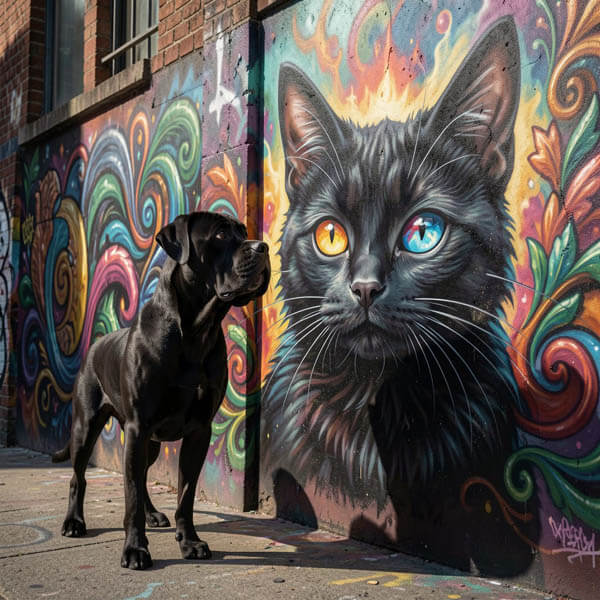 DIGITAL DOG ART AI GENERATED GALLERY