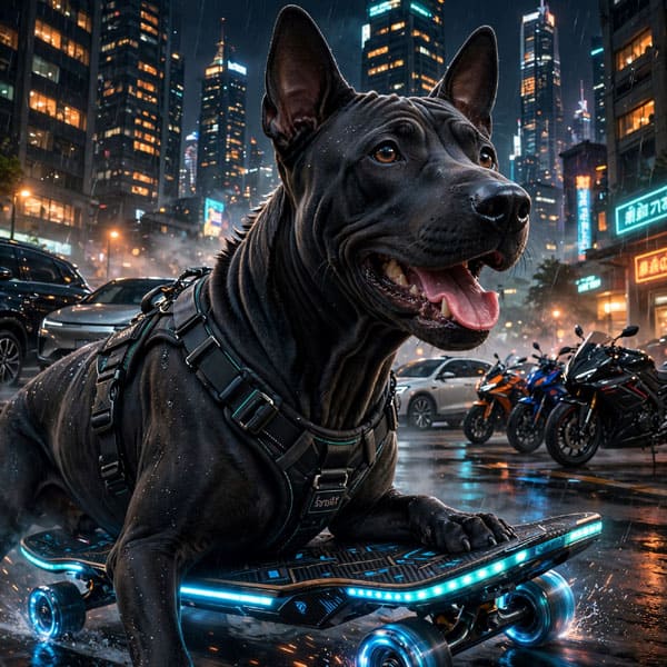 DIGITAL DOG ART AI GENERATED GALLERY