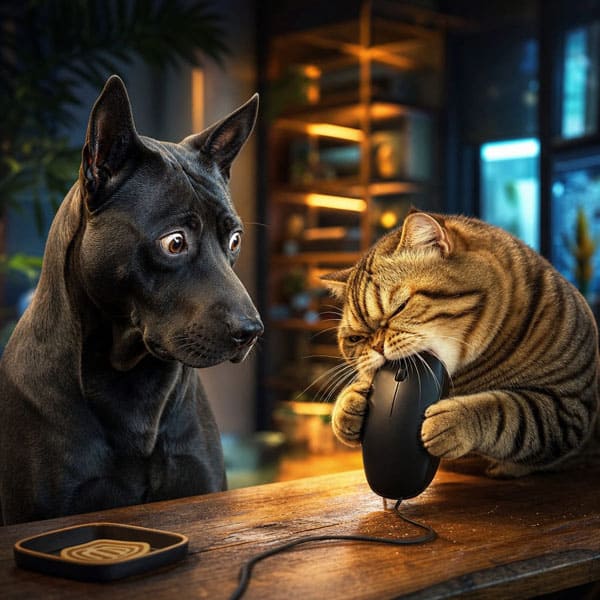 DIGITAL DOG ART AI GENERATED GALLERY