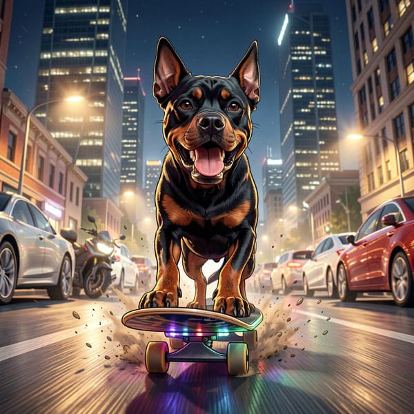 DIGITAL DOG ART AI GENERATED GALLERY