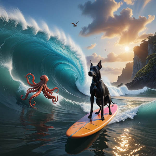 DIGITAL DOG ART AI GENERATED GALLERY