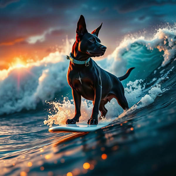 DIGITAL DOG ART AI GENERATED GALLERY