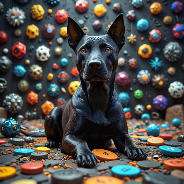 DIGITAL DOG ART AI GENERATED GALLERY