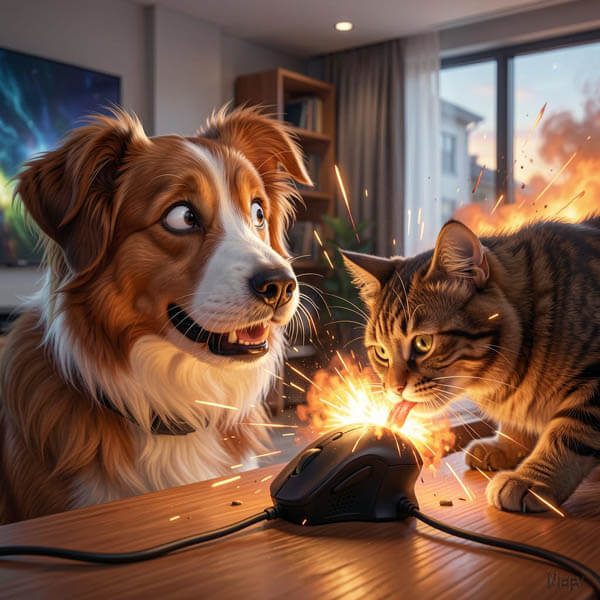 DIGITAL DOG ART AI GENERATED GALLERY