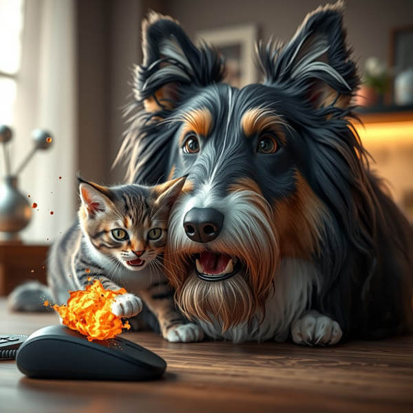 DIGITAL DOG ART AI GENERATED GALLERY