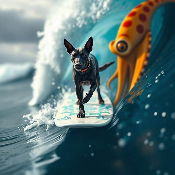 DIGITAL DOG ART AI GENERATED GALLERY