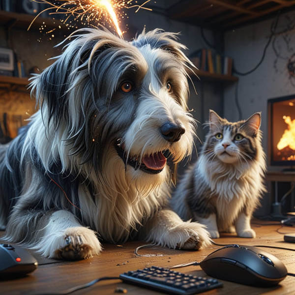 DIGITAL DOG ART AI GENERATED GALLERY