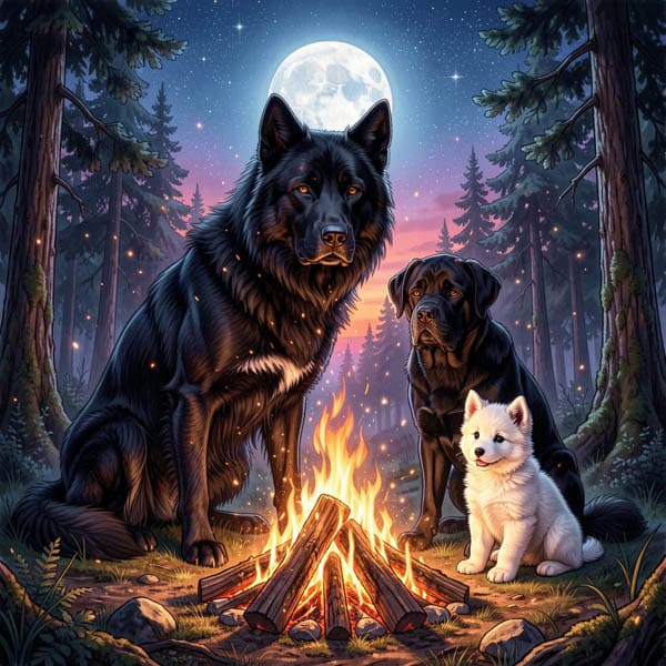 DIGITAL DOG ART AI GENERATED GALLERY