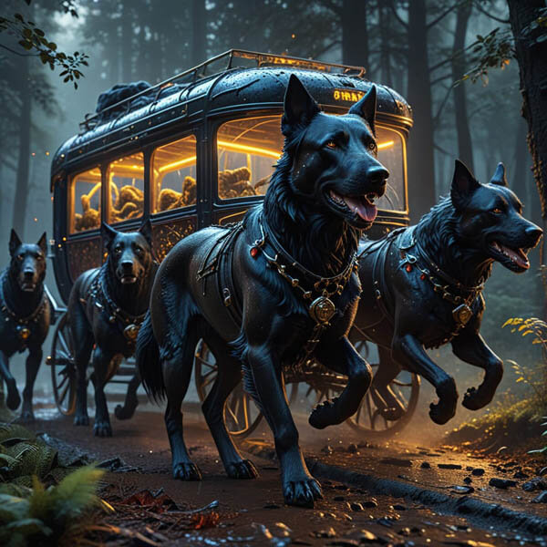 DIGITAL DOG ART AI GENERATED GALLERY