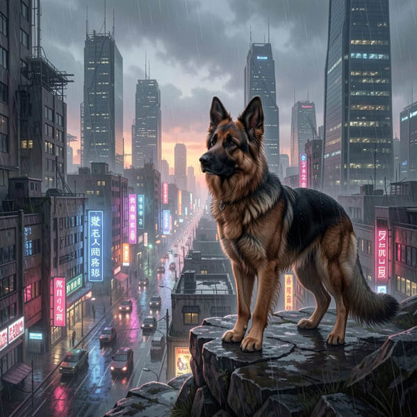 DIGITAL DOG ART AI GENERATED GALLERY