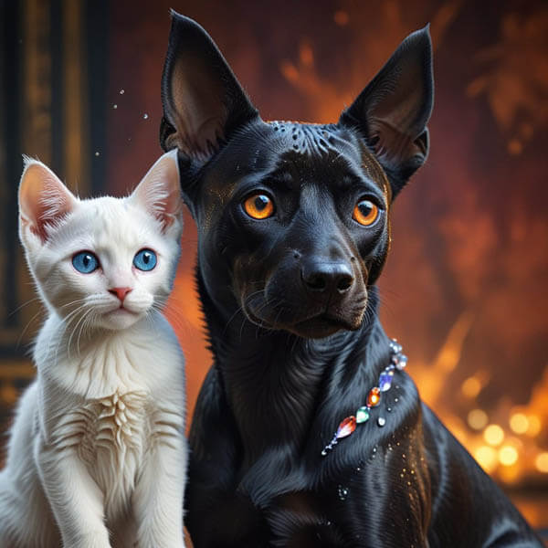 DIGITAL DOG ART AI GENERATED GALLERY