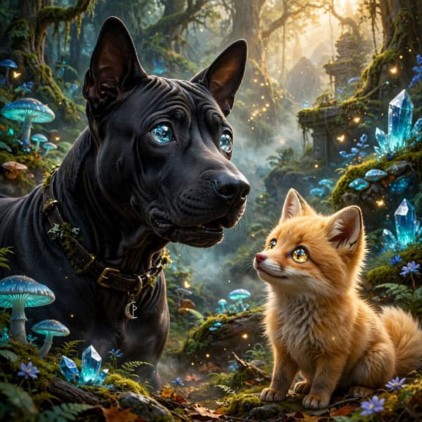 DIGITAL DOG ART AI GENERATED GALLERY