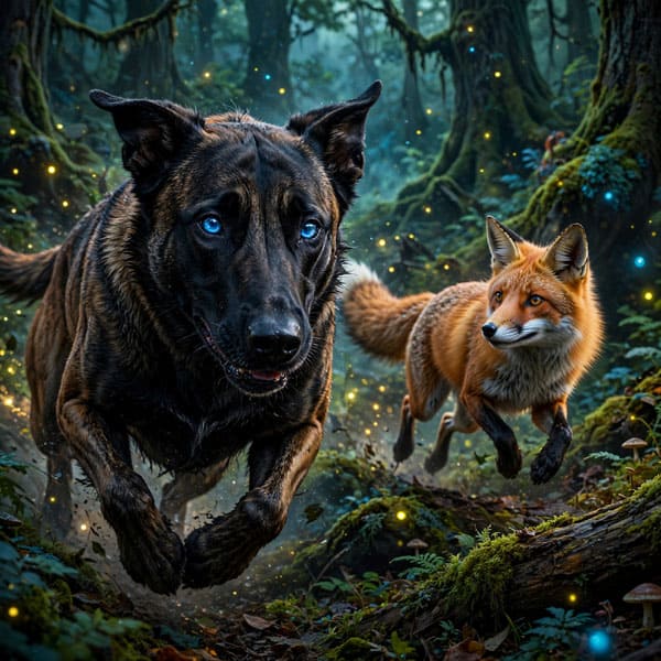 DIGITAL DOG ART AI GENERATED GALLERY