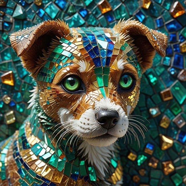 DIGITAL DOG ART AI GENERATED GALLERY