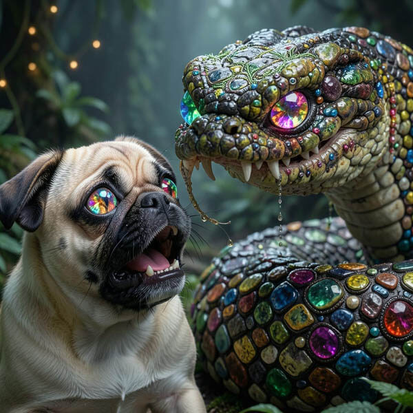 DIGITAL DOG ART AI GENERATED GALLERY