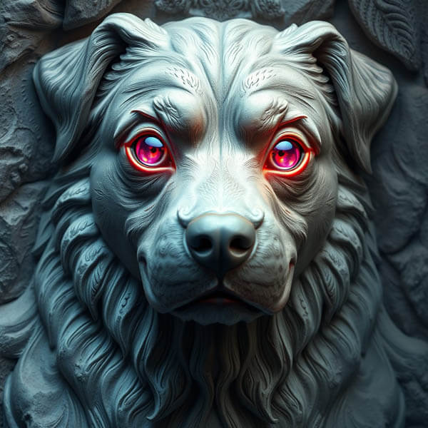 DIGITAL DOG ART AI GENERATED GALLERY