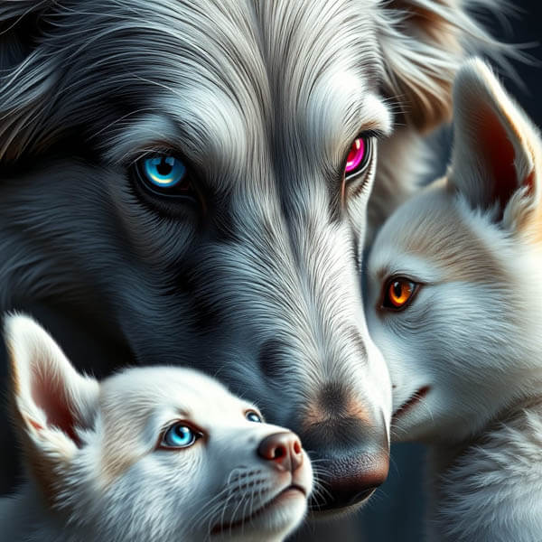 DIGITAL DOG ART AI GENERATED GALLERY