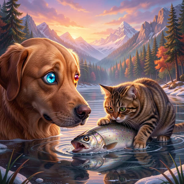 DIGITAL DOG ART AI GENERATED GALLERY