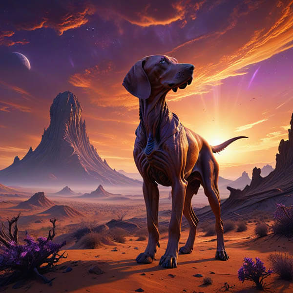 DIGITAL DOG ART AI GENERATED GALLERY