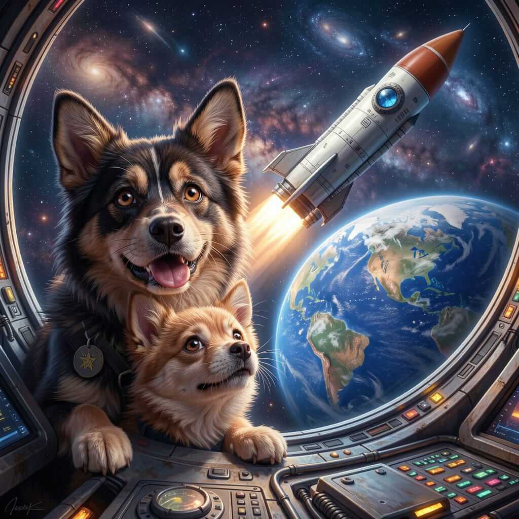 DIGITAL DOG ART AI GENERATED GALLERY