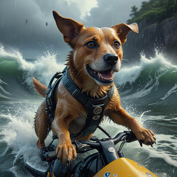 DIGITAL DOG ART AI GENERATED GALLERY