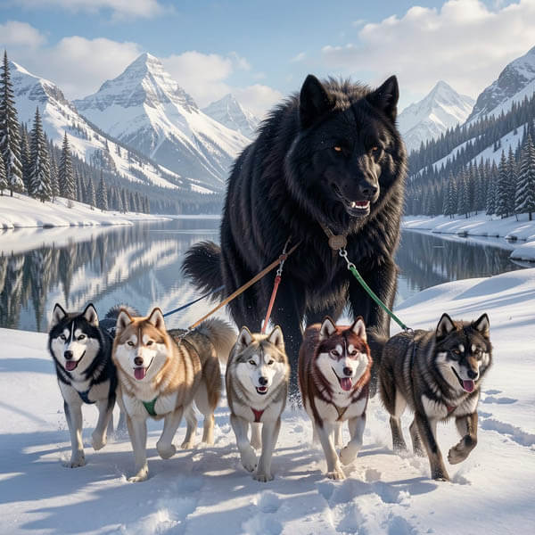 DIGITAL DOG ART AI GENERATED GALLERY