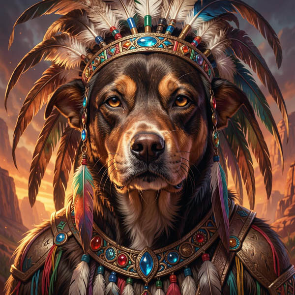 DIGITAL DOG ART AI GENERATED GALLERY