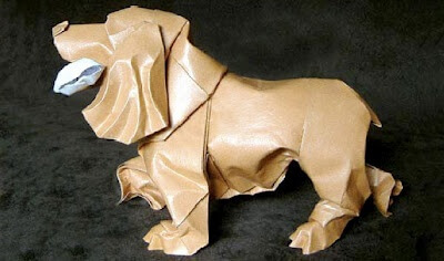 Dog and Puppy Origami Tutorials, Photos, How to make origami dog and puppy